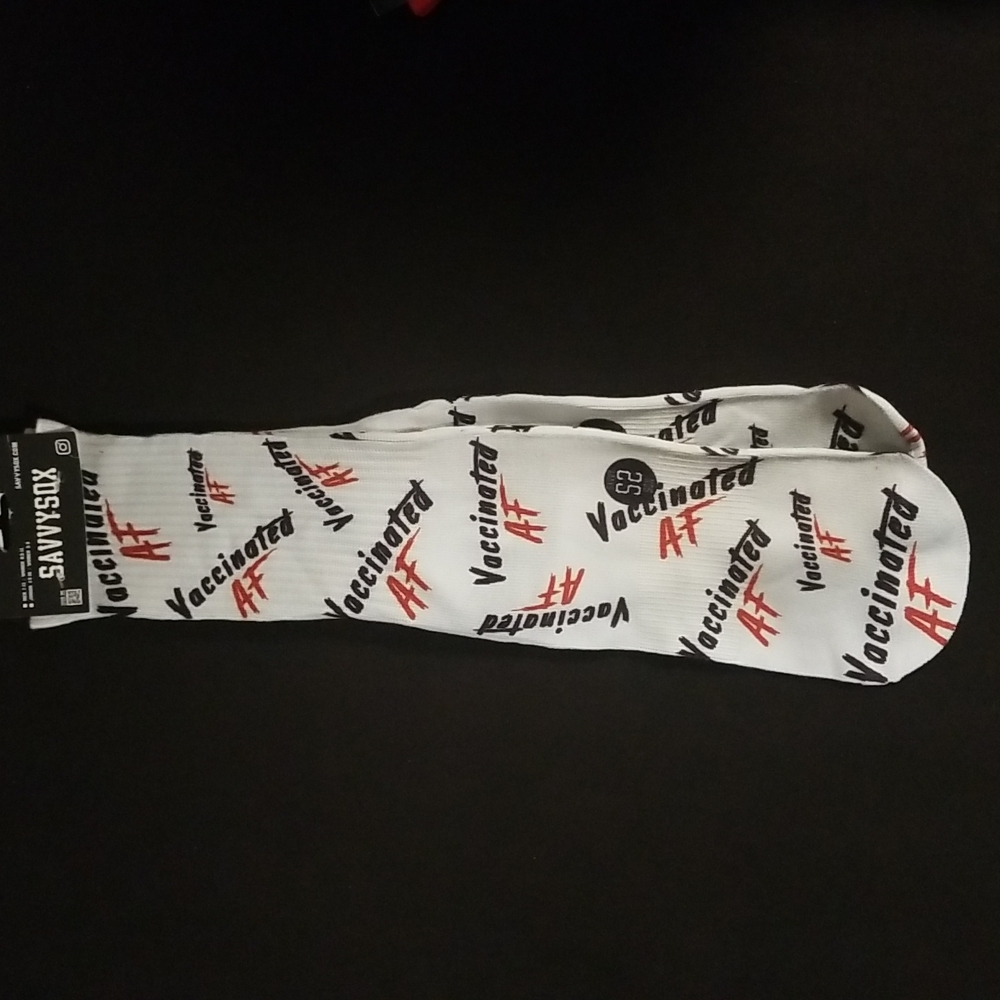 Vaccinated AF Novelty Socks